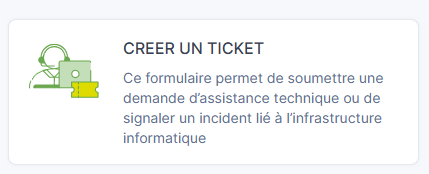 Création de ticket